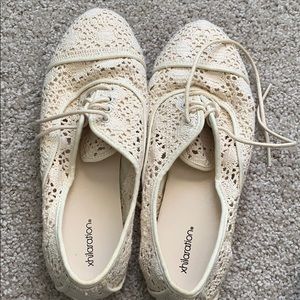 Lace up fancy sneakers